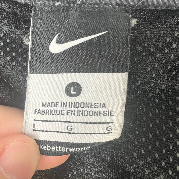 Vintage NIKE Men's L Swim Trunks Check Logo Mesh Lined Drawstring Retro Beach - Picture 5 of 6